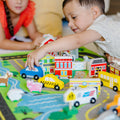 Vehicles & Trains Premium Quality Deluxe Road Rug Play Set - Durable Material and Safe Design for Daily Kid...