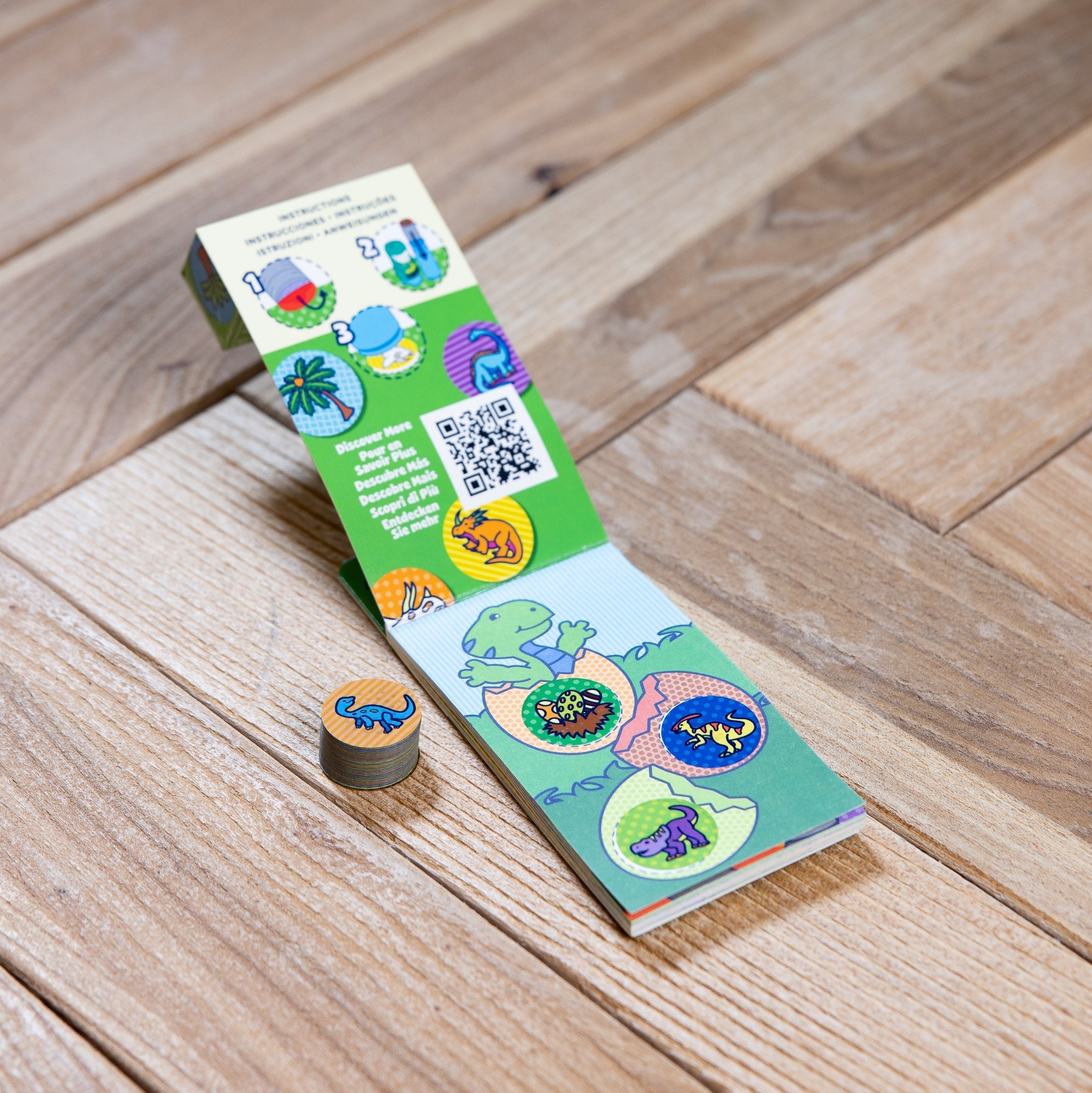 Stickers & Sticker Books Premium Quality Sticker WOW!® Mini Activity Pad & Refill Stickers - Dinosaur (200+...