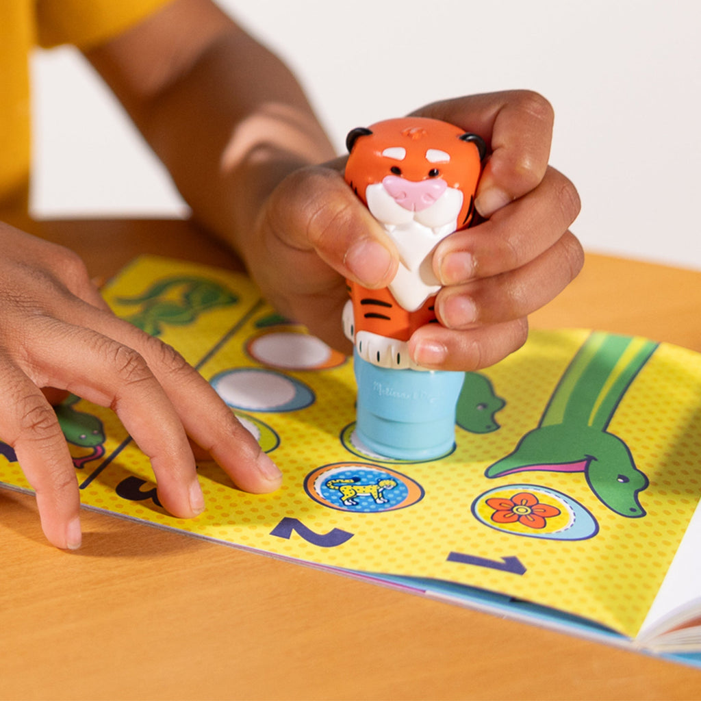 Stickers & Sticker Books Premium Quality Sticker WOW!™ Activity Pad & Sticker Stamper - Tiger - Durable Mat...