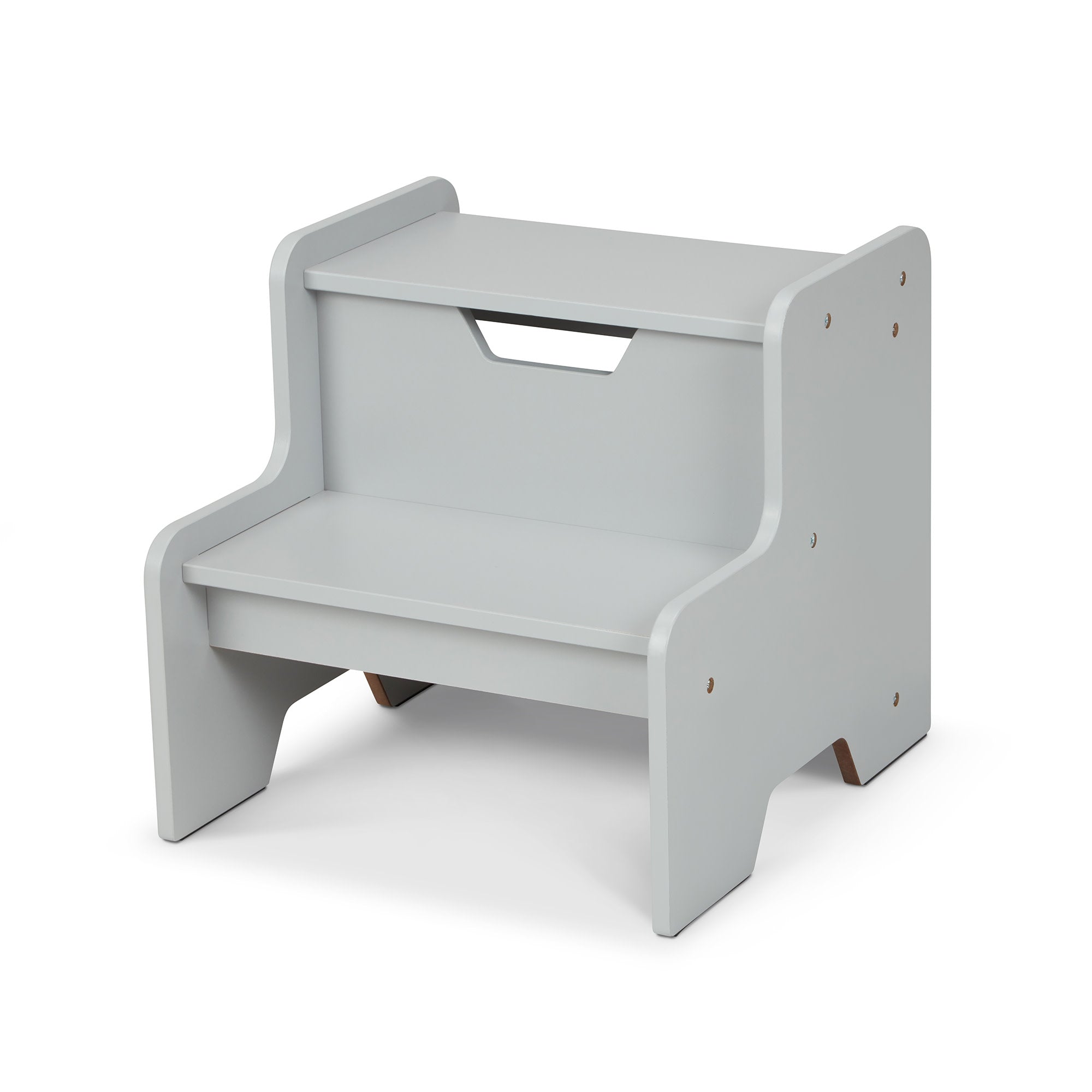 Furniture Premium Quality Wooden Step Stool – Gray - Durable Material and Safe Design for Daily Kids Play