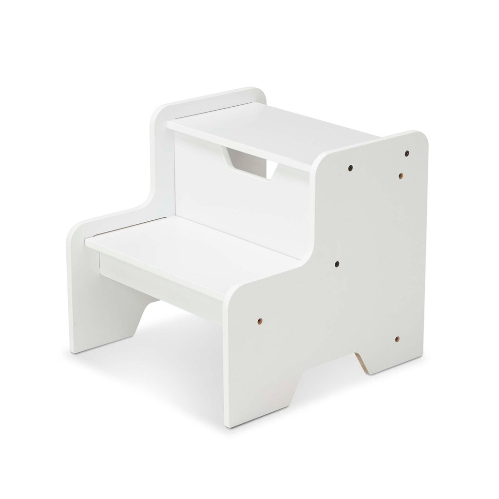Furniture Premium Quality Wooden Step Stool - White - Durable Material and Safe Design for Daily Kids Play