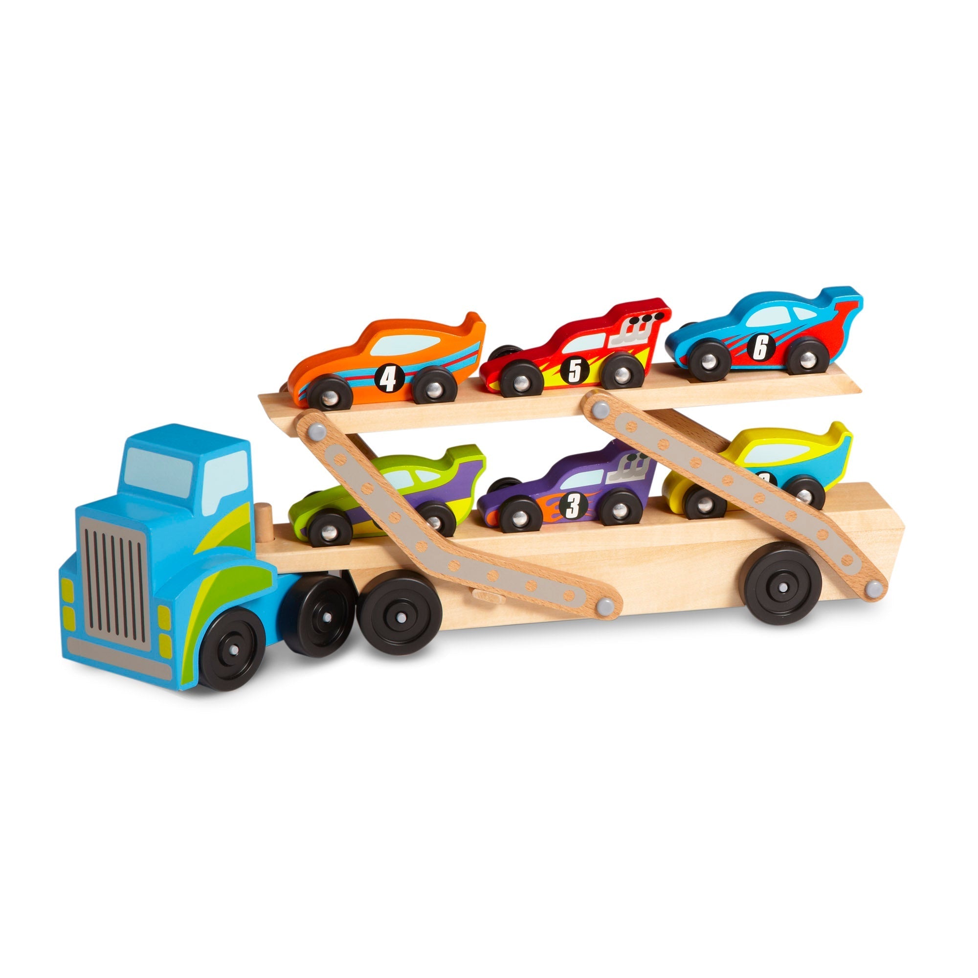 Vehicles & Trains Premium Quality Mega Race Car Carrier - Durable Material and Safe Design for Daily Kids Play