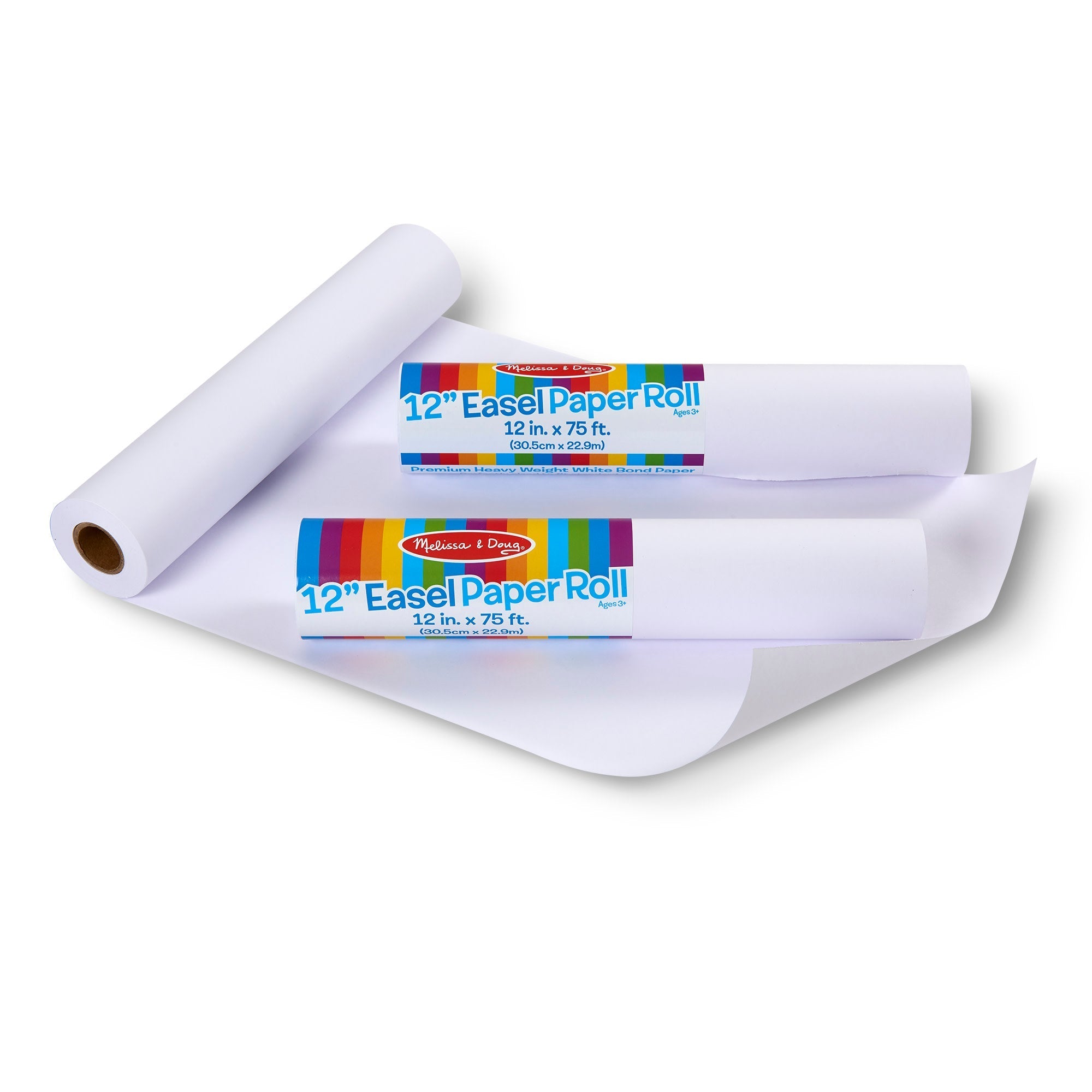Easels & Art Supplies Premium Quality 12-Inch Easel Paper Roll 3-Pack - Durable Material and Safe Design fo...