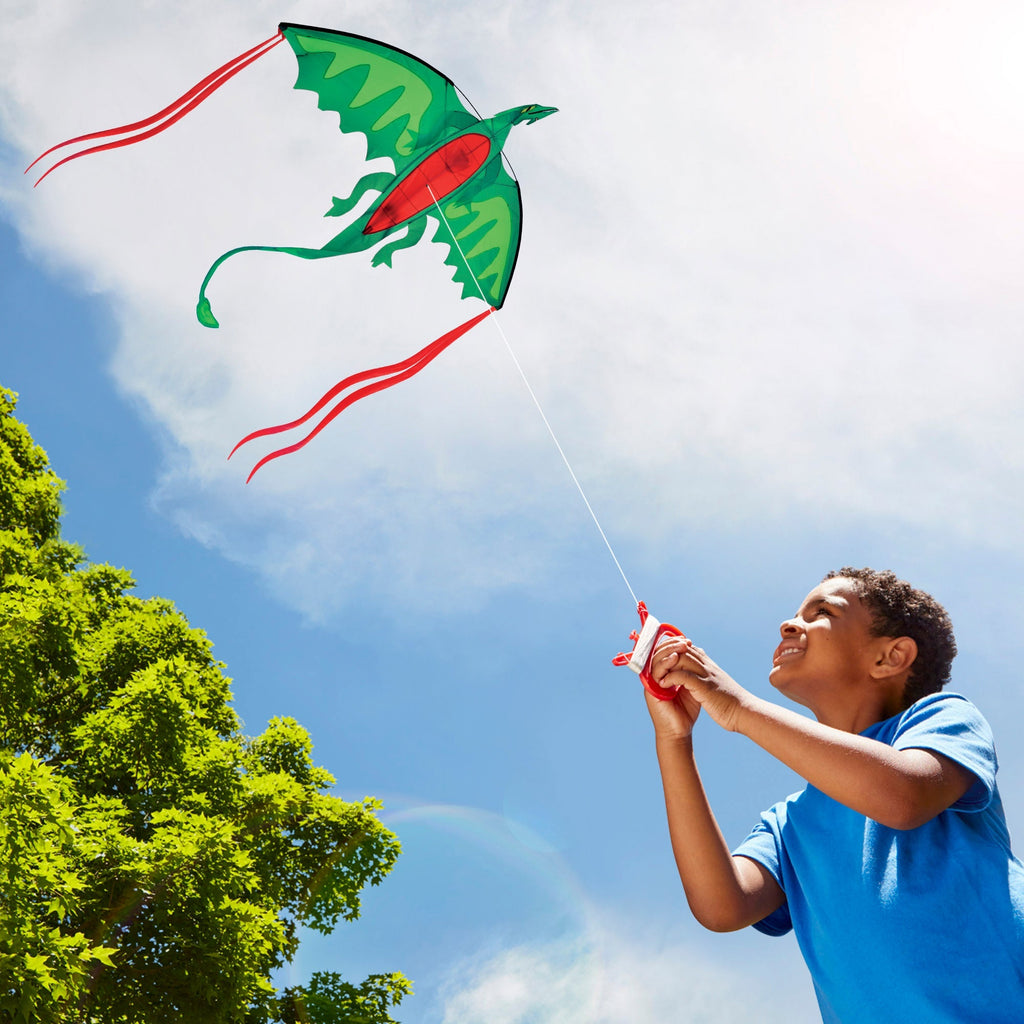Outdoor Toys Premium Quality Winged Dragon Shaped Kite - Durable Material and Safe Design for Daily Kids Play
