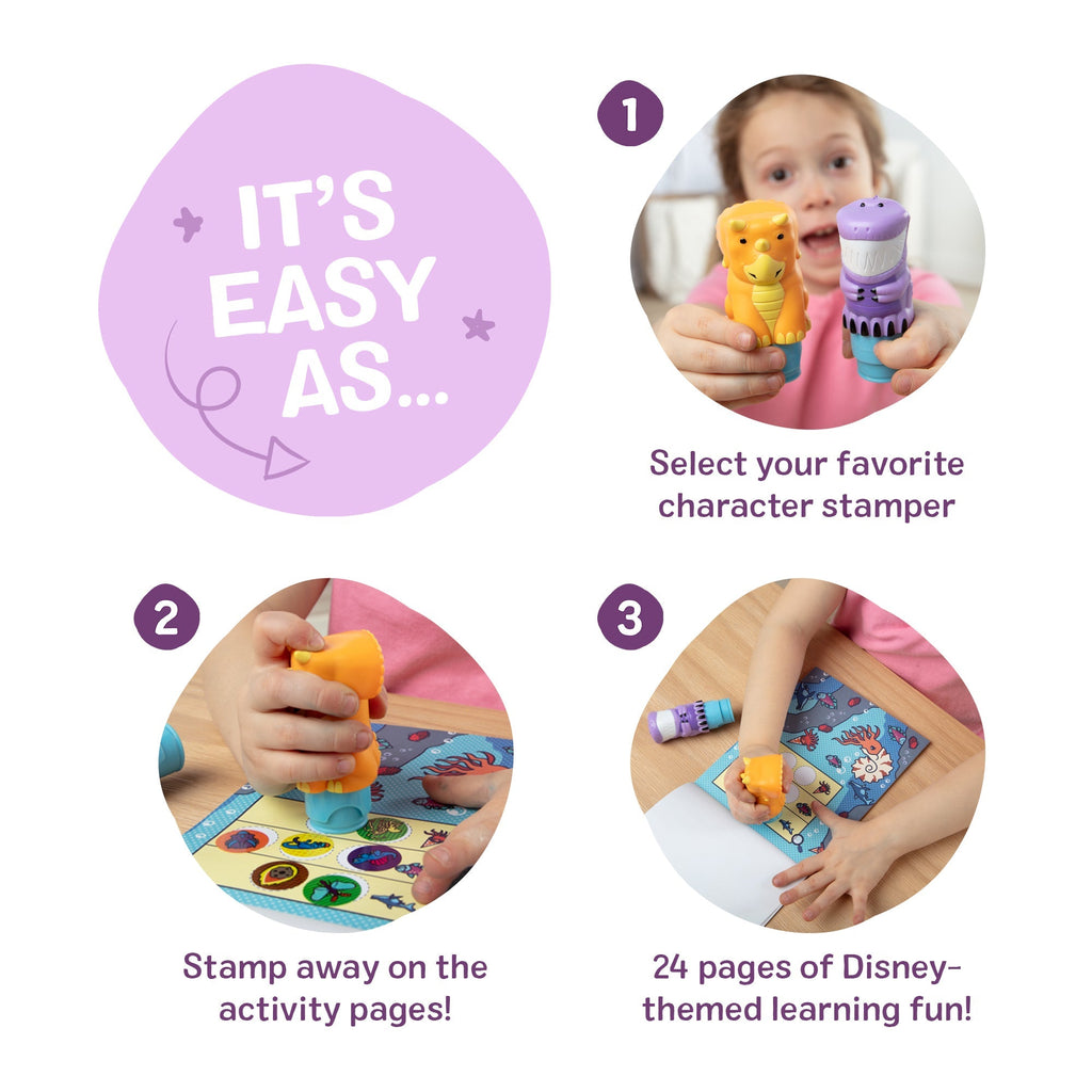 Activity Books Premium Quality Sticker WOW!™ Activity Pad & Sticker Stamper Value Pack - Dinosaur - Durable...