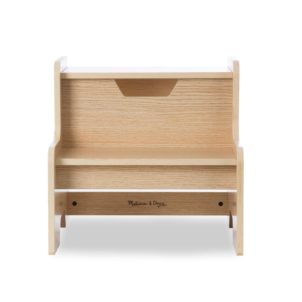 Furniture Premium Quality Wooden Step Stool - Natural - Durable Material and Safe Design for Daily Kids Play