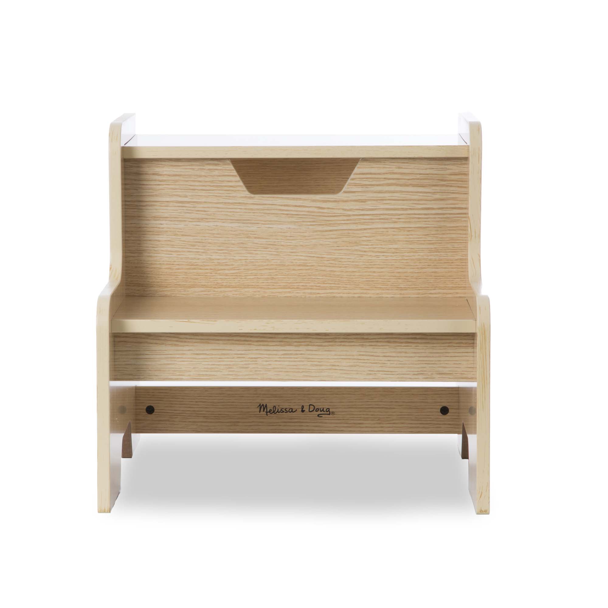 Furniture Premium Quality Wooden Step Stool - Natural - Durable Material and Safe Design for Daily Kids Play