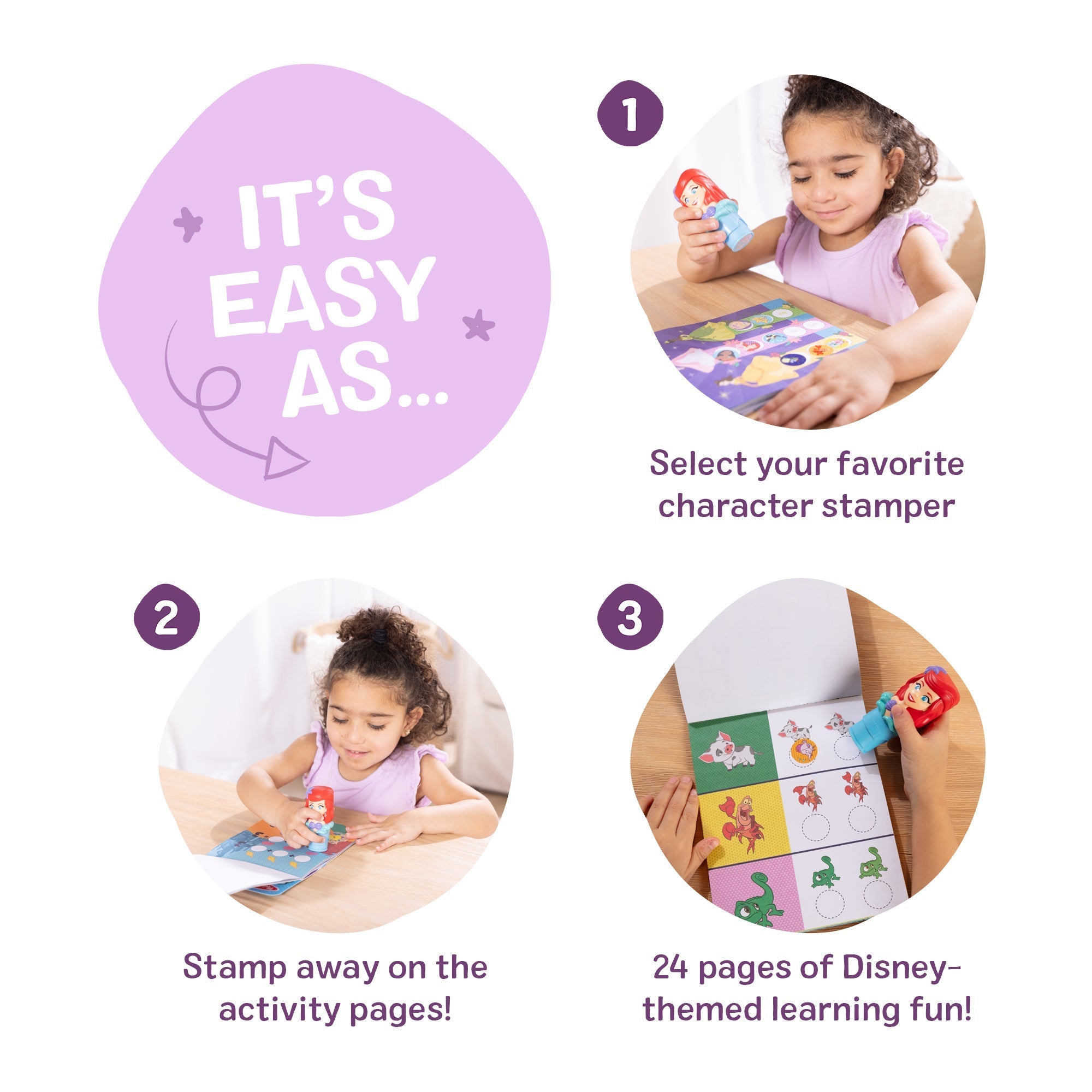 Activity Books Premium Quality Sticker WOW!™ Activity Pad & Sticker Stamper - Ariel - Durable Material and ...