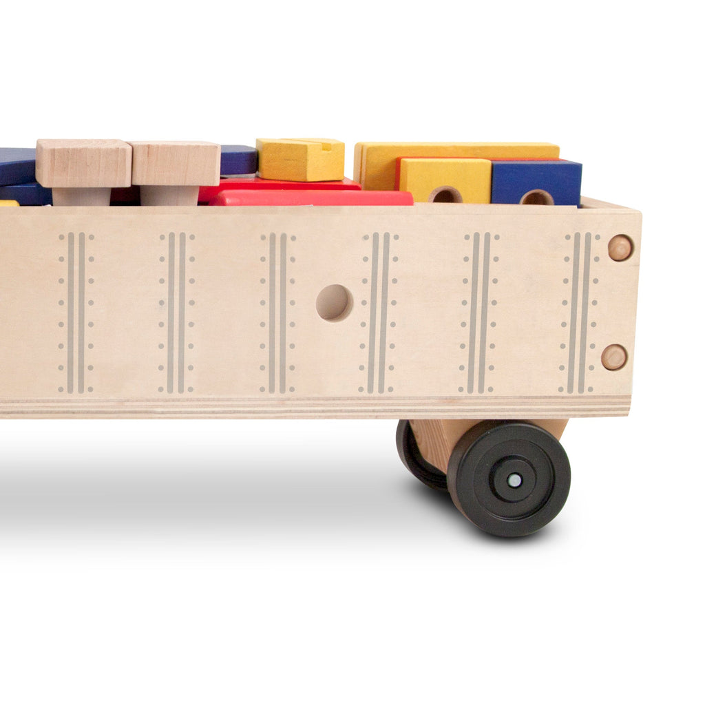 Vehicles & Trains Premium Quality Wooden Big Rig Building Set - Durable Material and Safe Design for Daily ...
