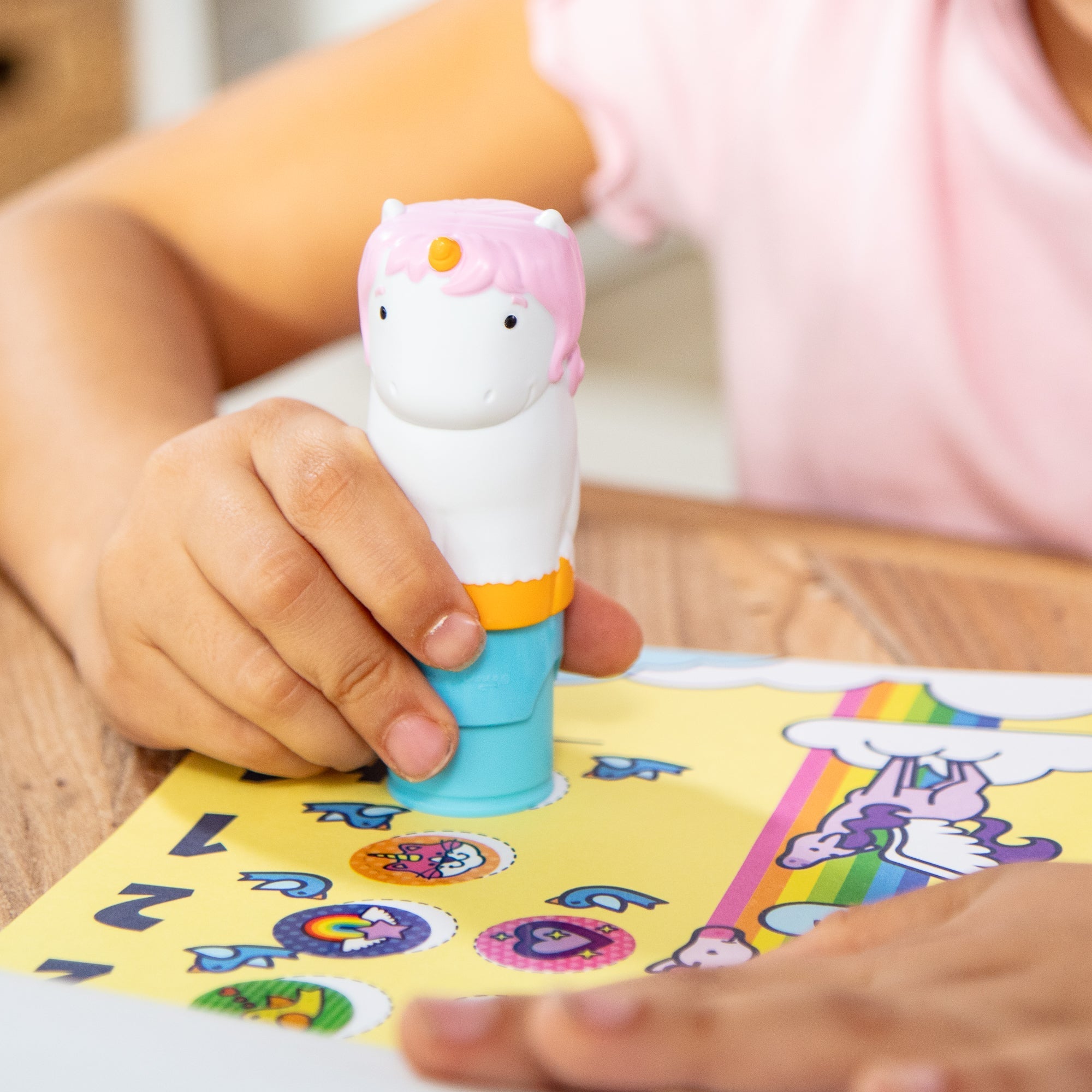 Stickers & Sticker Books Premium Quality Sticker WOW!™ Activity Pad & Sticker Stamper - Unicorn - Durable M...