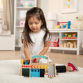 Vehicles & Trains Premium Quality Wooden Service Station Parking Garage - Durable Material and Safe Design ...