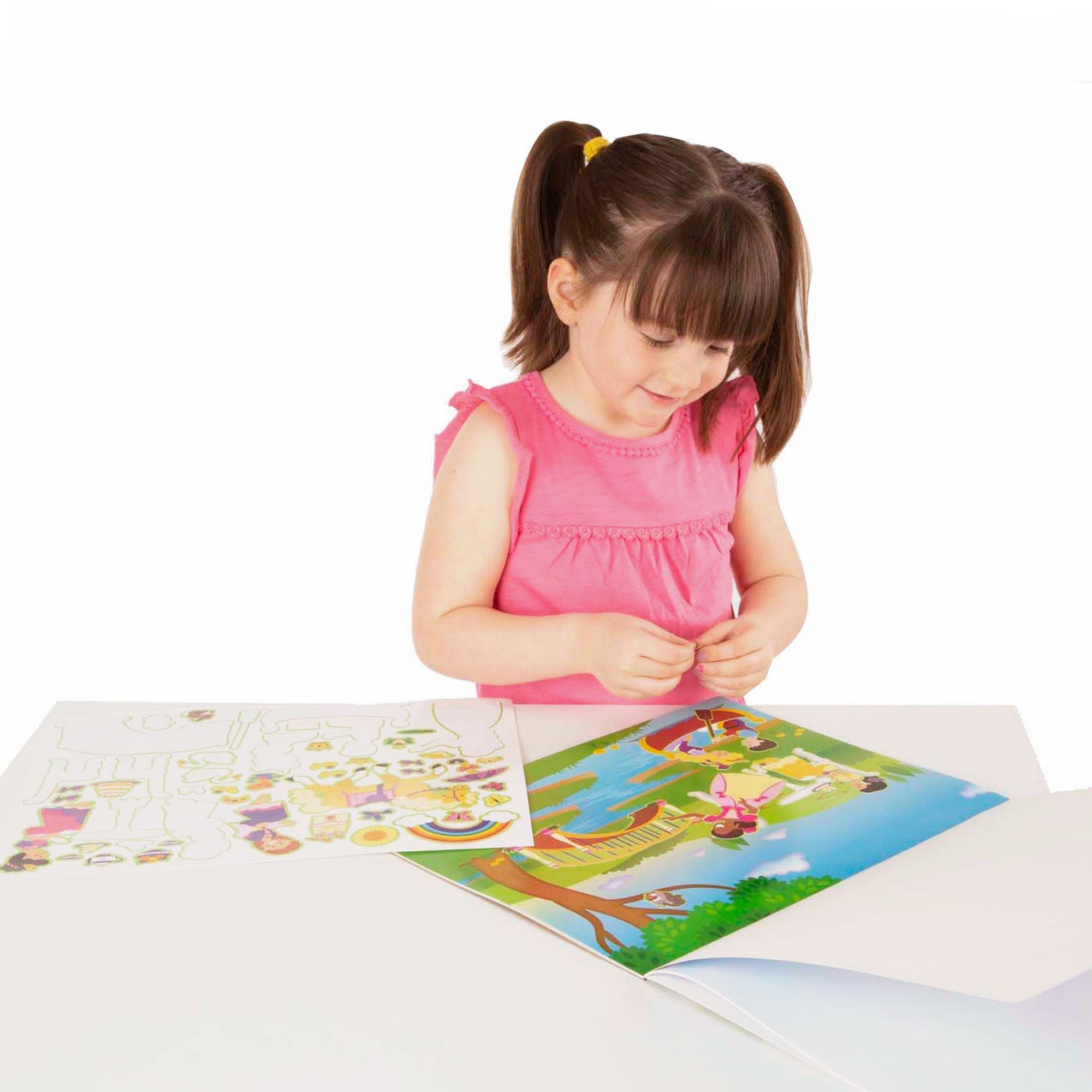 Stickers & Sticker Books Premium Quality Reusable Sticker Pad - Princess Castle - Durable Material and Safe...