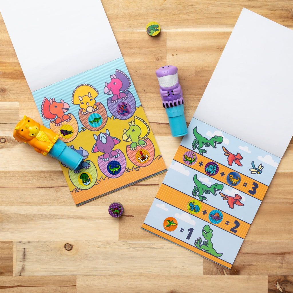 Activity Books Premium Quality Sticker WOW!™ Activity Pad & Sticker Stamper Value Pack - Dinosaur - Durable...