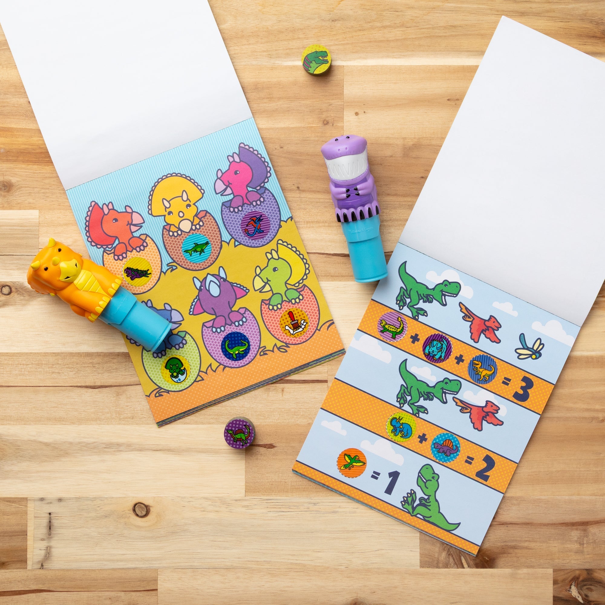 Activity Books Premium Quality Sticker WOW!™ Activity Pad & Sticker Stamper Value Pack - Dinosaur - Durable...