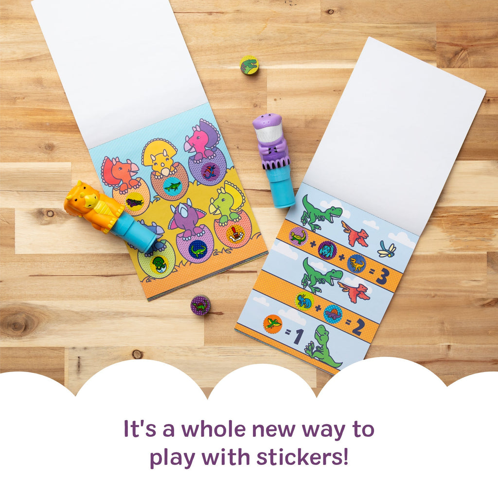 Activity Books Premium Quality Sticker WOW!™ Activity Pad & Sticker Stamper Value Pack - Dinosaur - Durable...