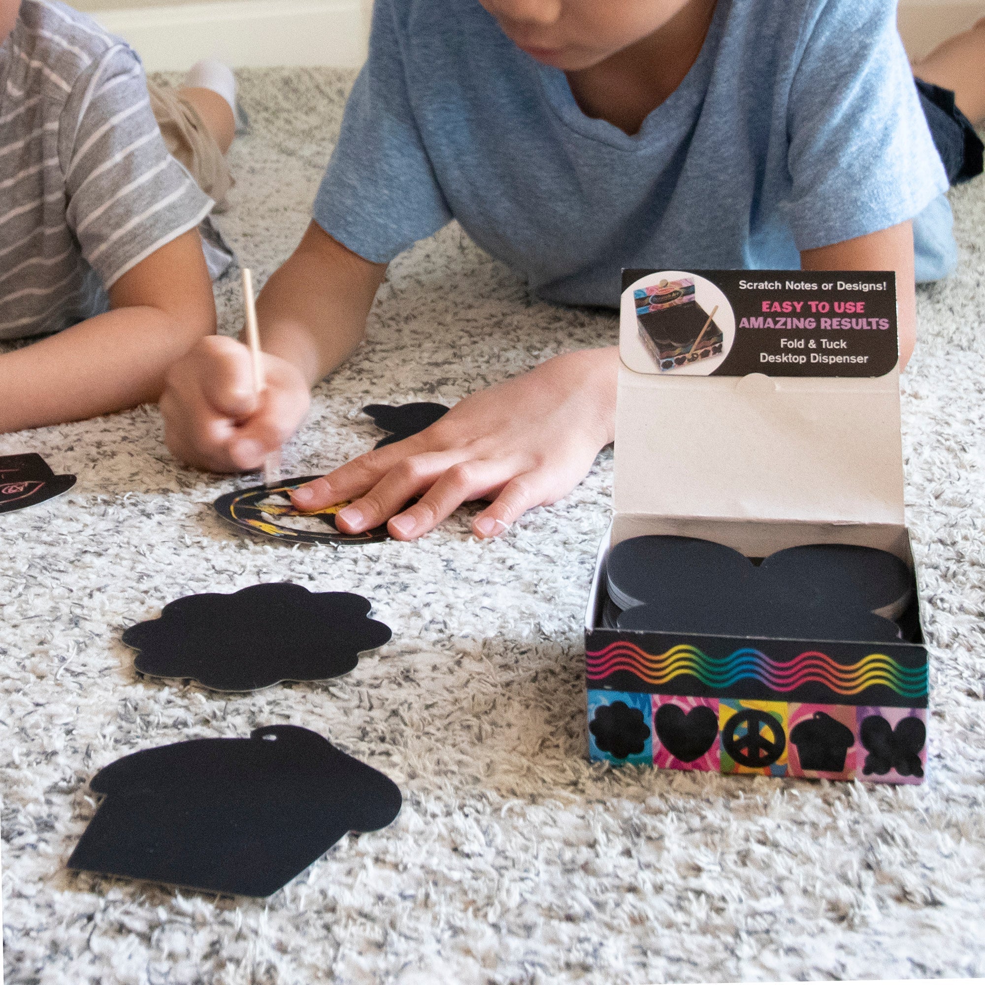 Activity Books Premium Quality Scratch Art® Box of Friendship Notes - Durable Material and Safe Design for ...