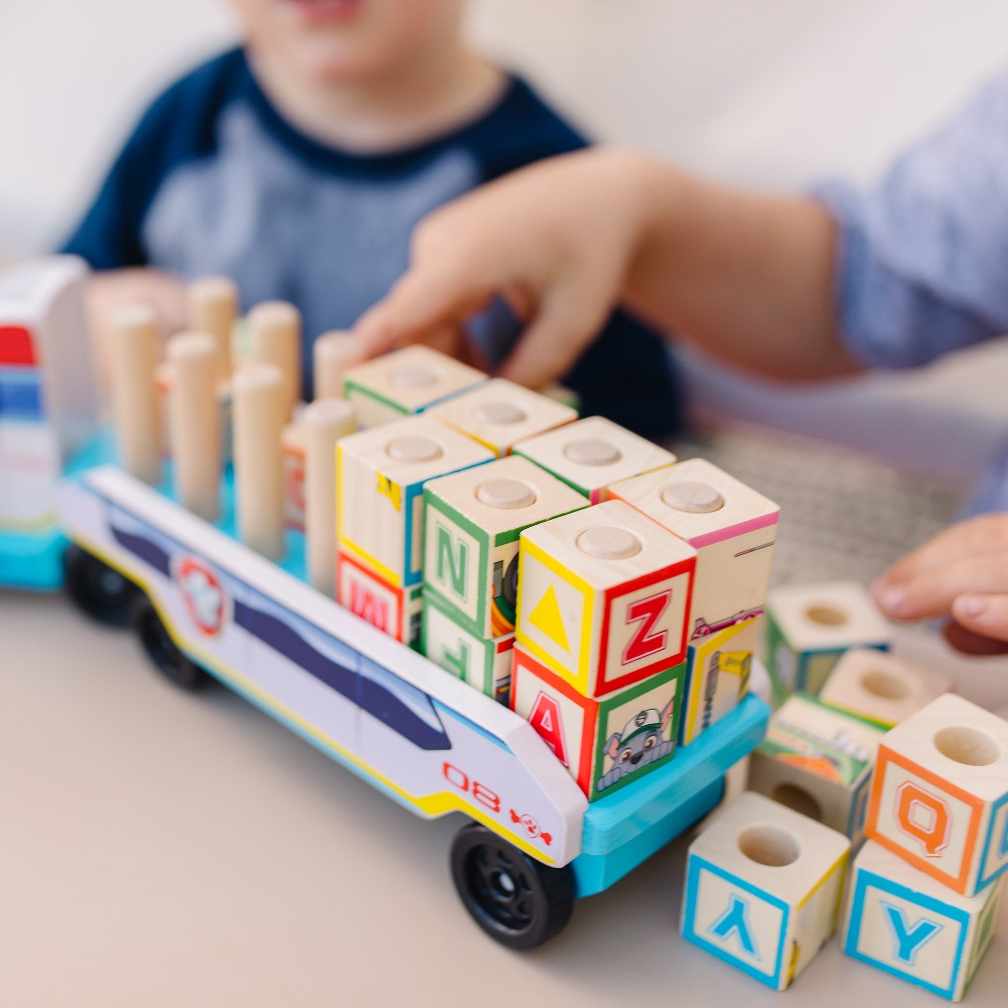 Vehicles & Trains Premium Quality PAW Patrol Wooden ABC Block Truck - Durable Material and Safe Design for ...