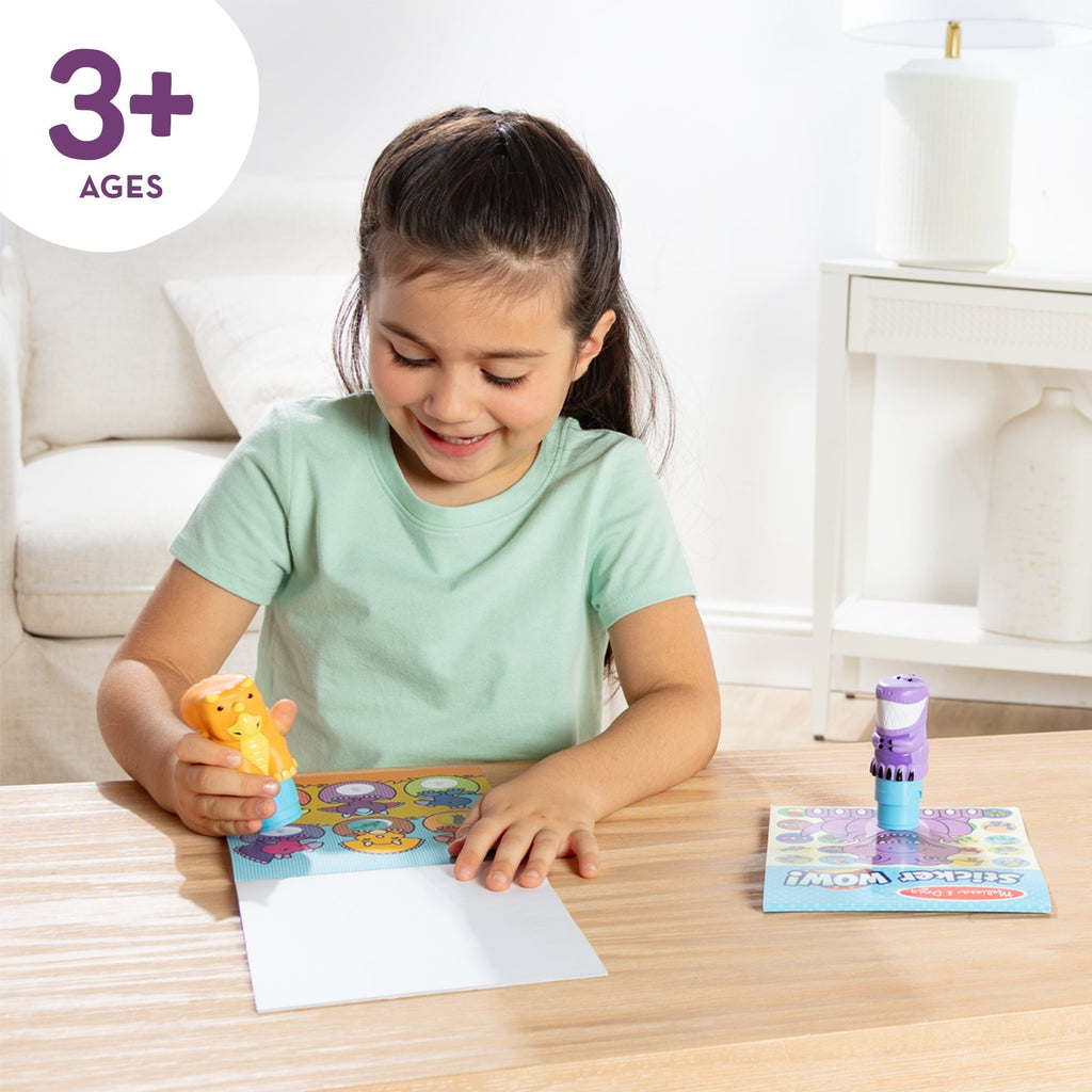 Activity Books Premium Quality Sticker WOW!™ Activity Pad & Sticker Stamper Value Pack - Dinosaur - Durable...