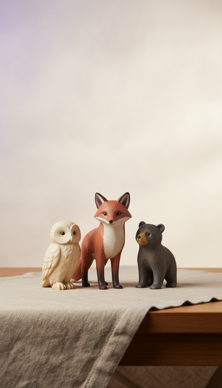 Limited-Edition Animal Figurine Trio