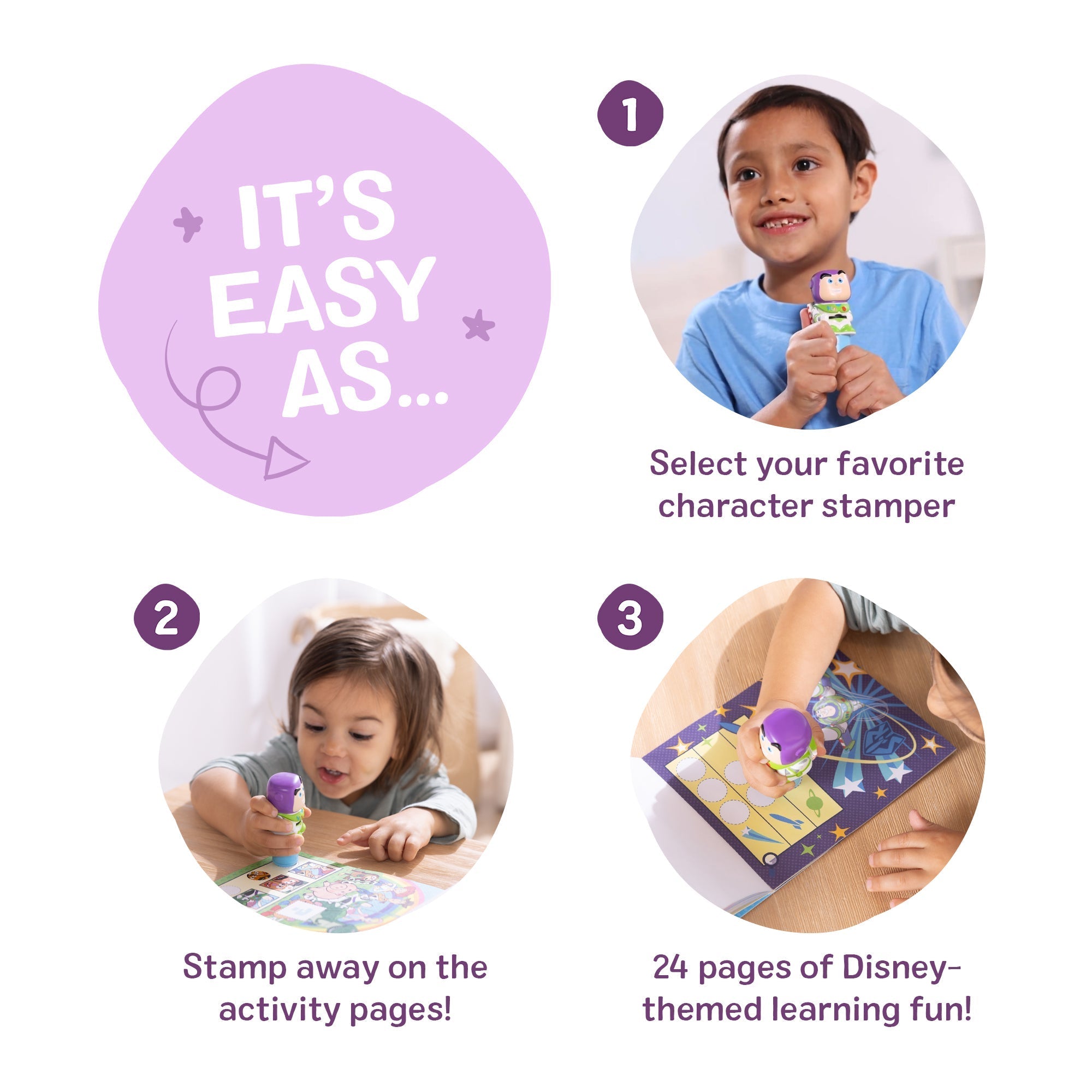 Activity Books Premium Quality Sticker WOW!™ Activity Pad & Sticker Stamper - Buzz Lightyear - Durable Mate...