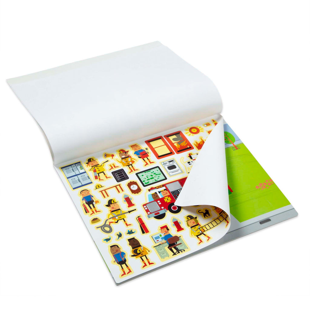 Stickers & Sticker Books Premium Quality Reusable Sticker Pad - My Town - Durable Material and Safe Design ...
