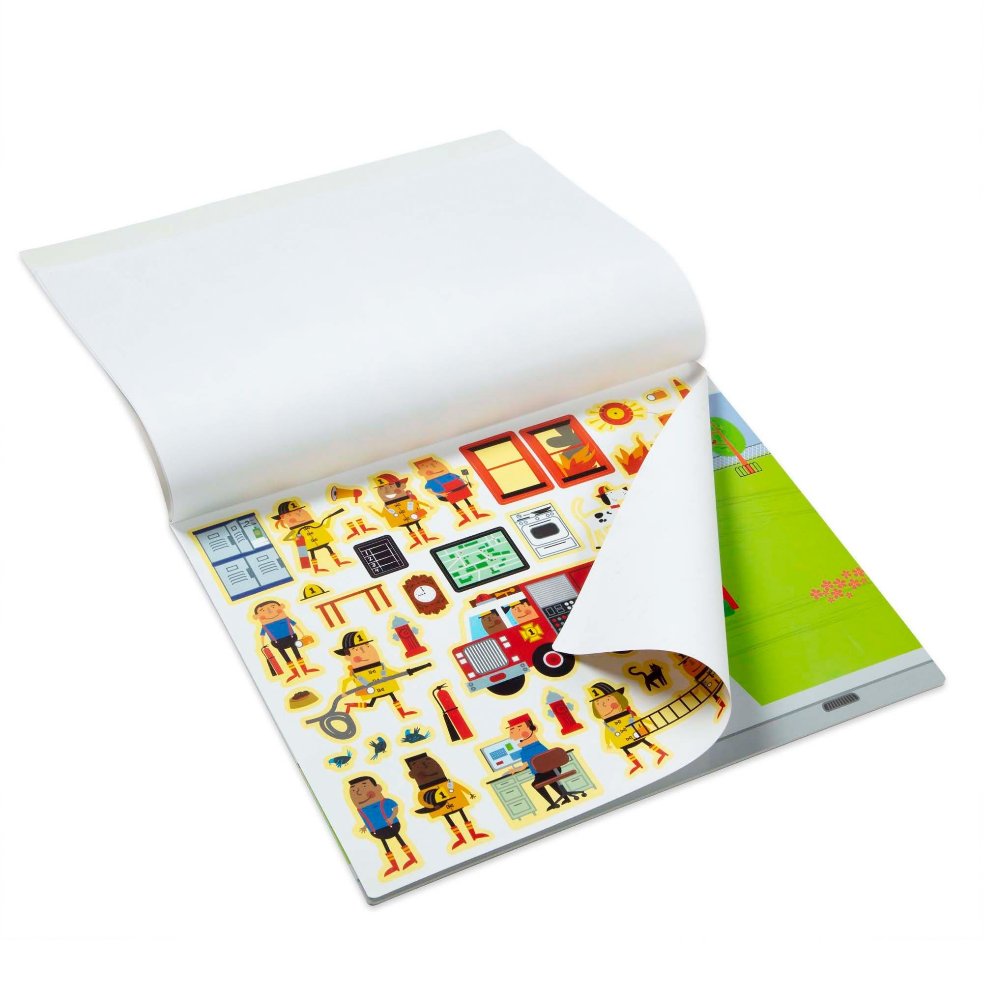 Stickers & Sticker Books Premium Quality Reusable Sticker Pad - My Town - Durable Material and Safe Design ...