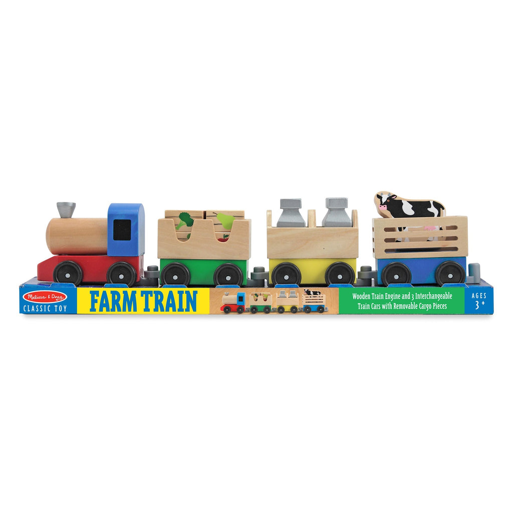 Vehicles & Trains Premium Quality Wooden Farm Train - Durable Material and Safe Design for Daily Kids Play
