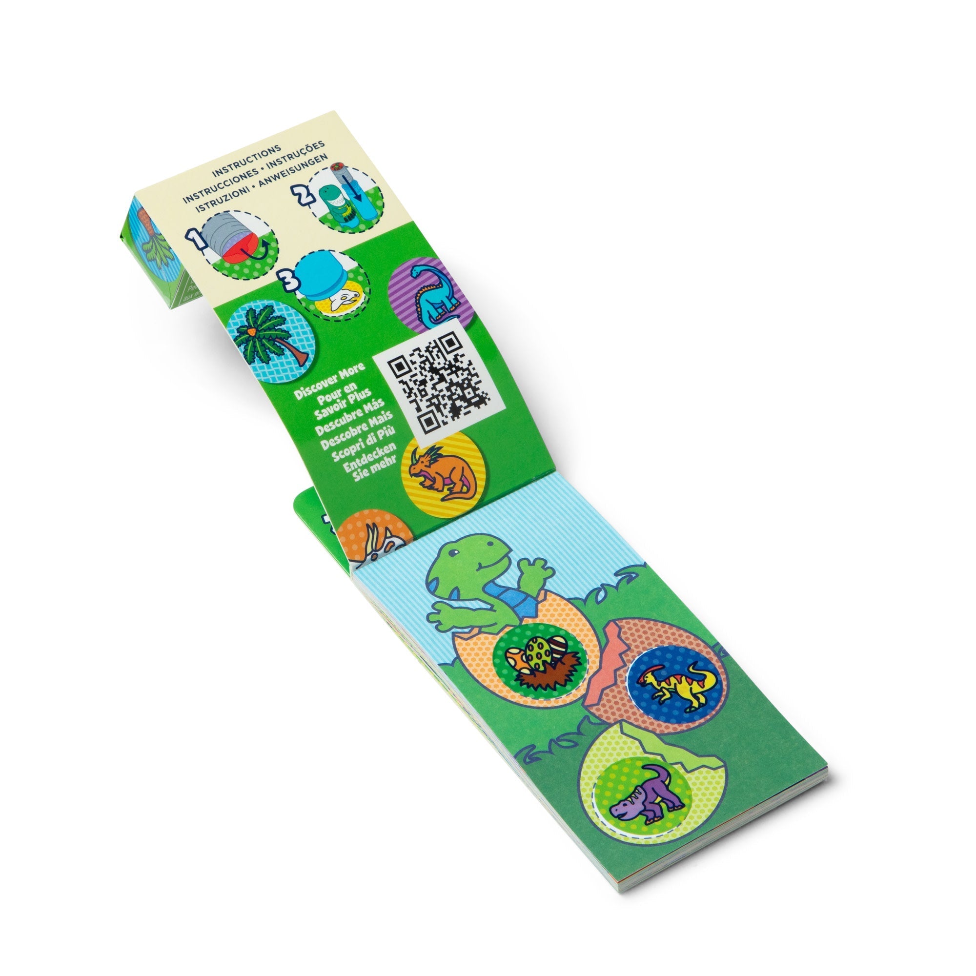 Stickers & Sticker Books Premium Quality Sticker WOW!® Mini Activity Pad & Refill Stickers - Dinosaur (200+...