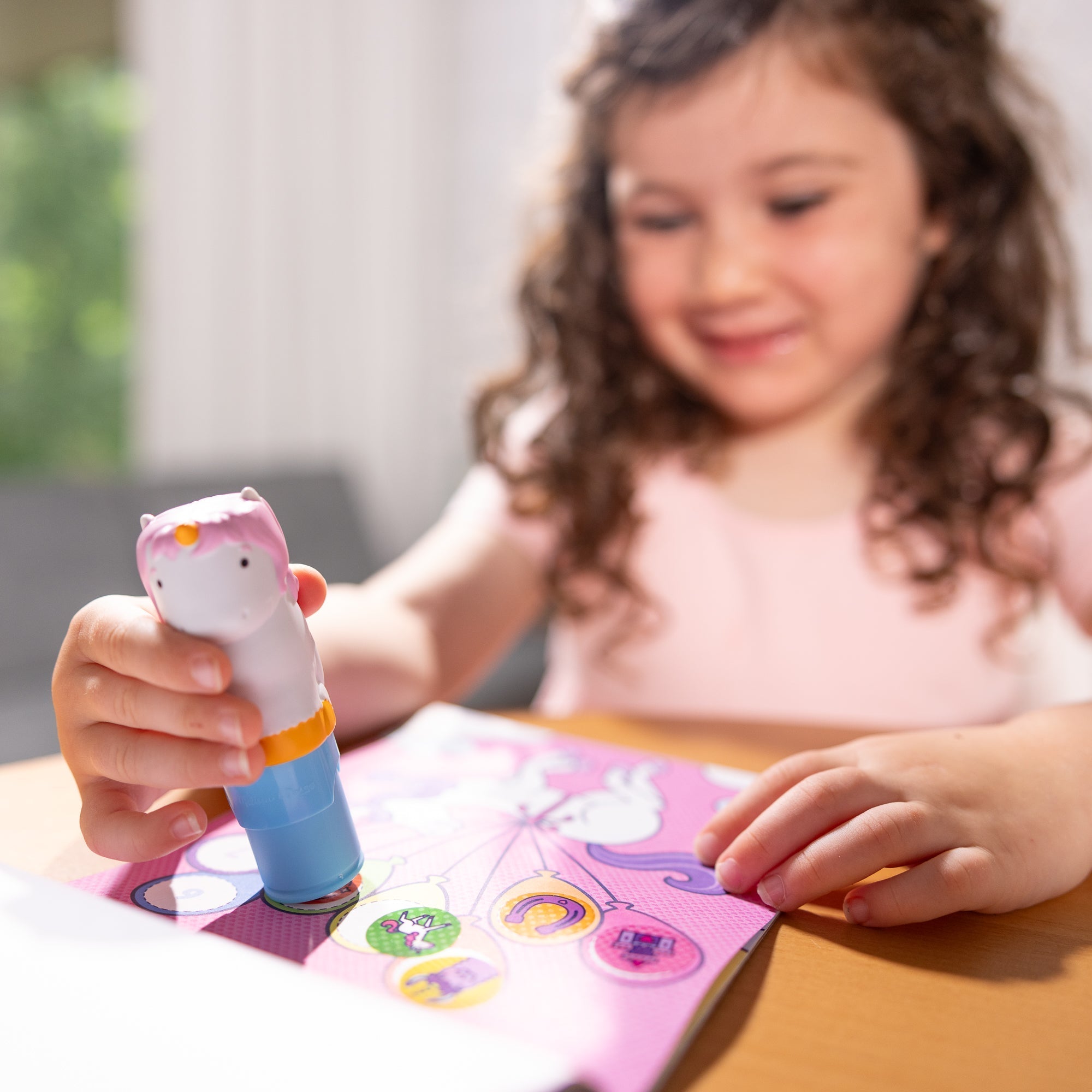 Stickers & Sticker Books Premium Quality Sticker WOW!™ Activity Pad & Sticker Stamper - Unicorn - Durable M...