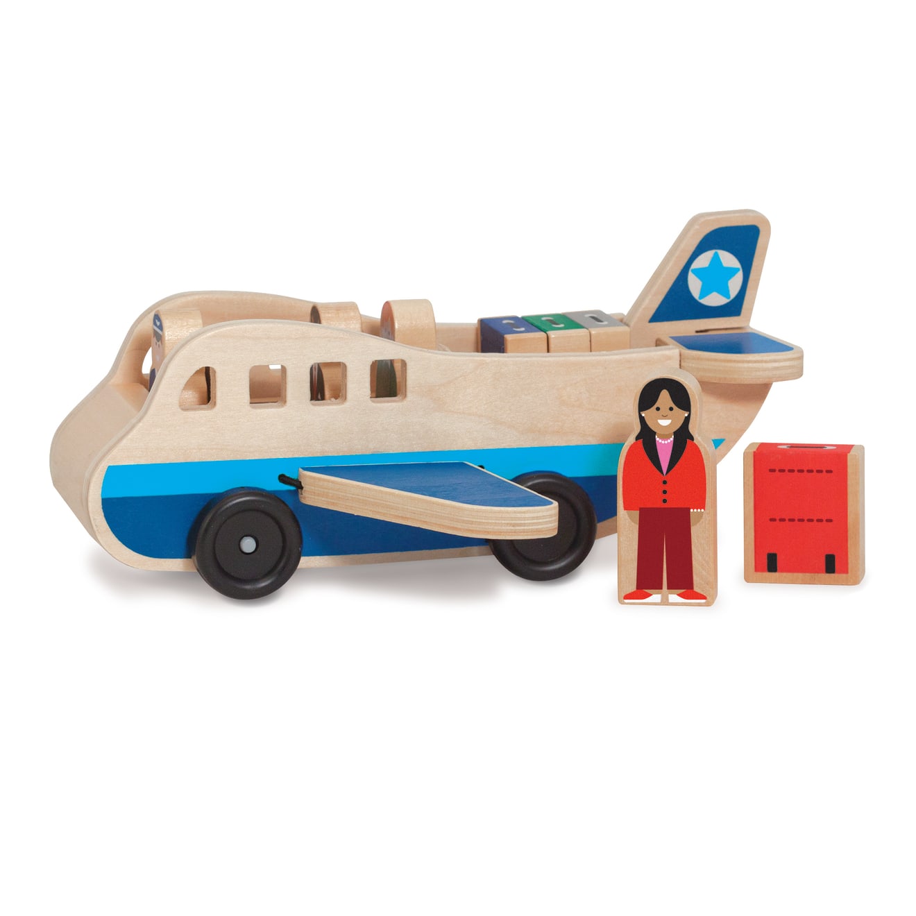 Vehicles & Trains Premium Quality Wooden Airplane - Durable Material and Safe Design for Daily Kids Play