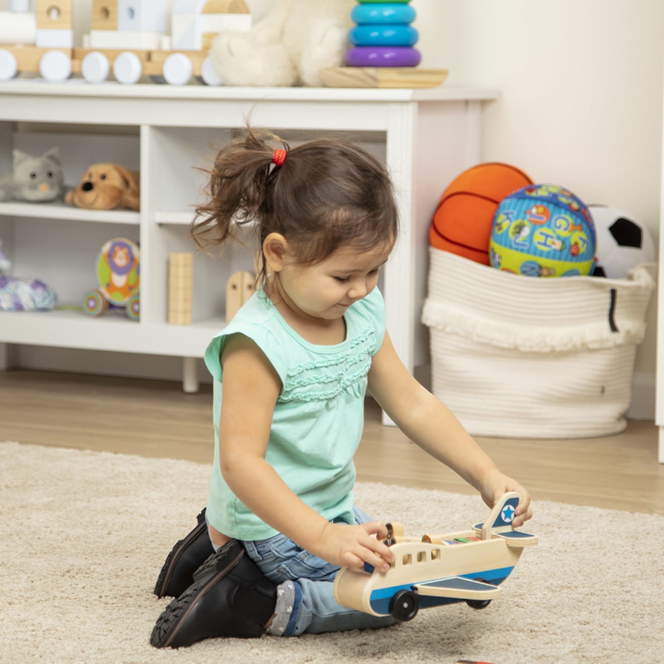 Vehicles & Trains Premium Quality Wooden Airplane - Durable Material and Safe Design for Daily Kids Play