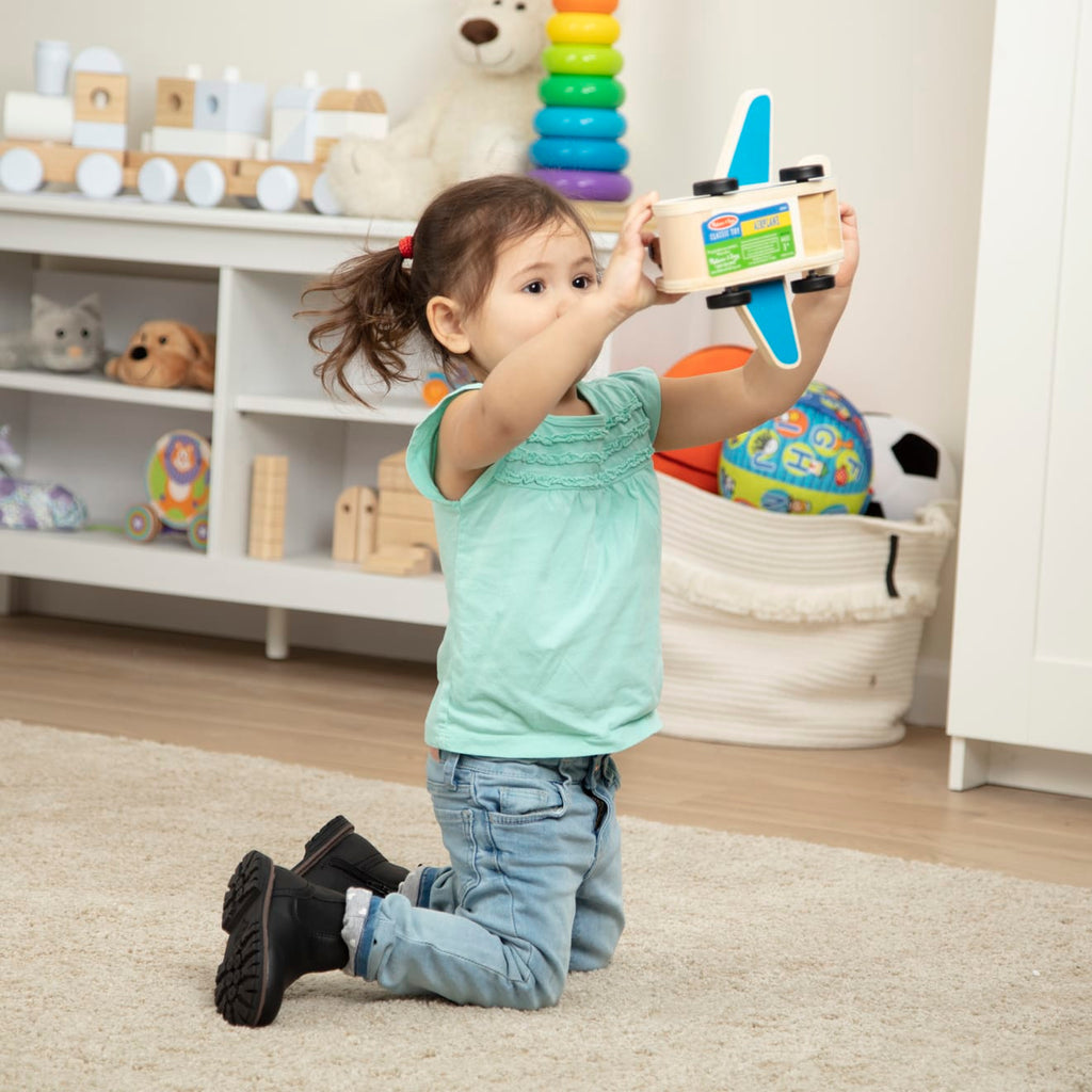 Vehicles & Trains Premium Quality Wooden Airplane - Durable Material and Safe Design for Daily Kids Play