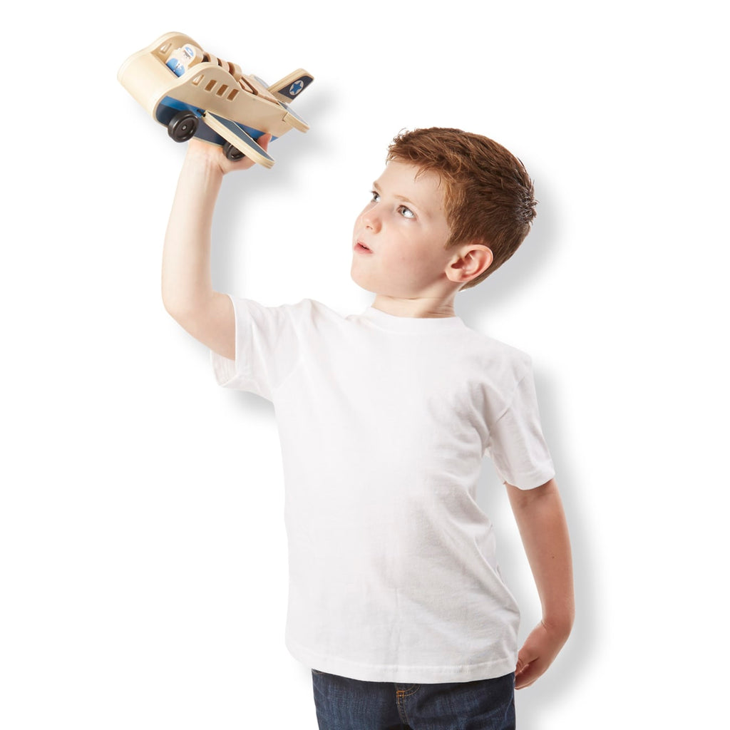 Vehicles & Trains Premium Quality Wooden Airplane - Durable Material and Safe Design for Daily Kids Play