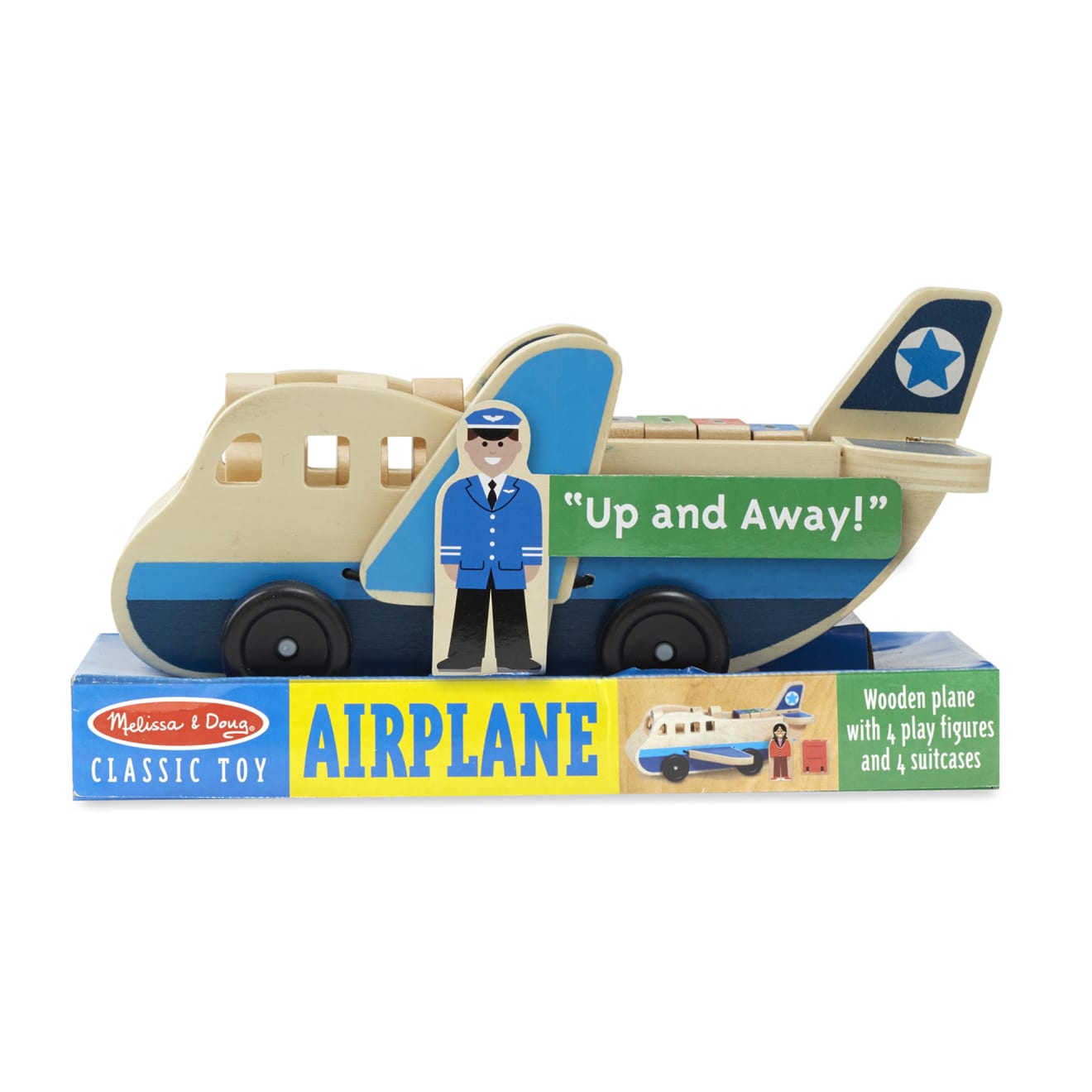 Vehicles & Trains Premium Quality Wooden Airplane - Durable Material and Safe Design for Daily Kids Play