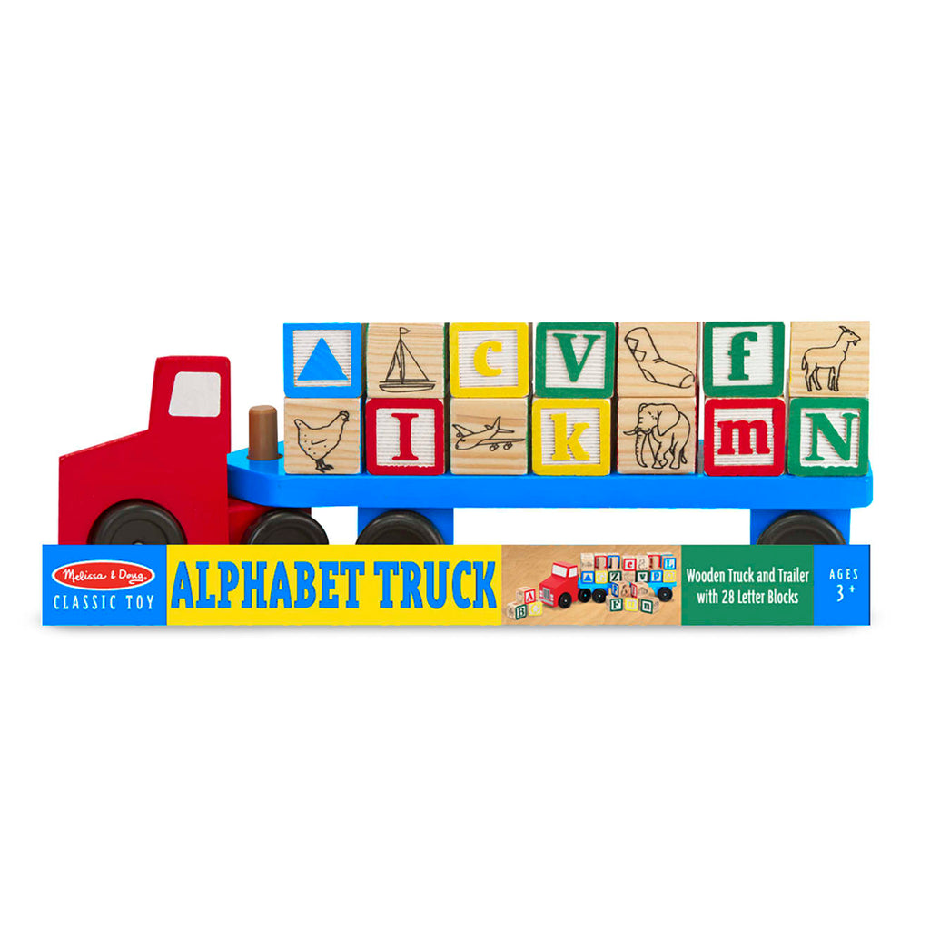Vehicles & Trains Premium Quality Alphabet Blocks Wooden Truck - Durable Material and Safe Design for Daily...