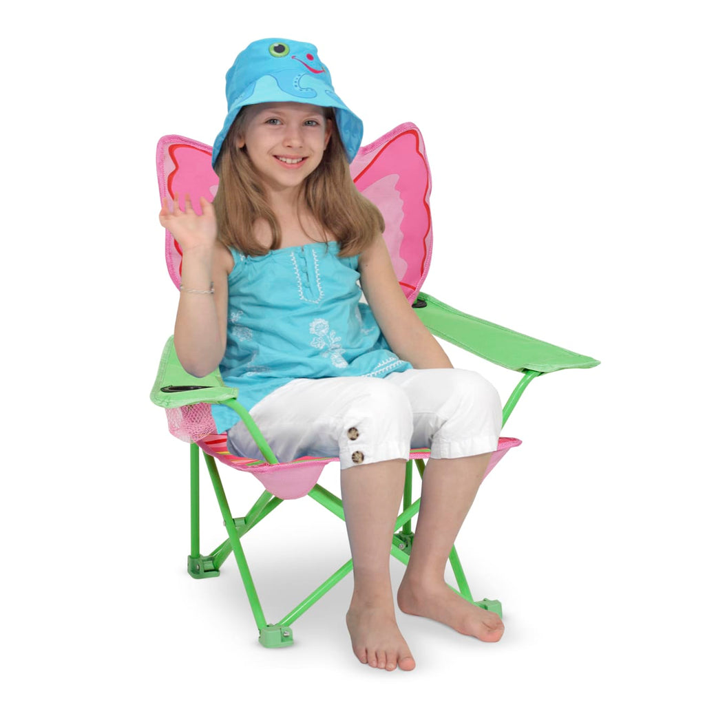 Outdoor Toys Premium Quality Bella Butterfly Child's Outdoor Chair - Durable Material and Safe Design for D...
