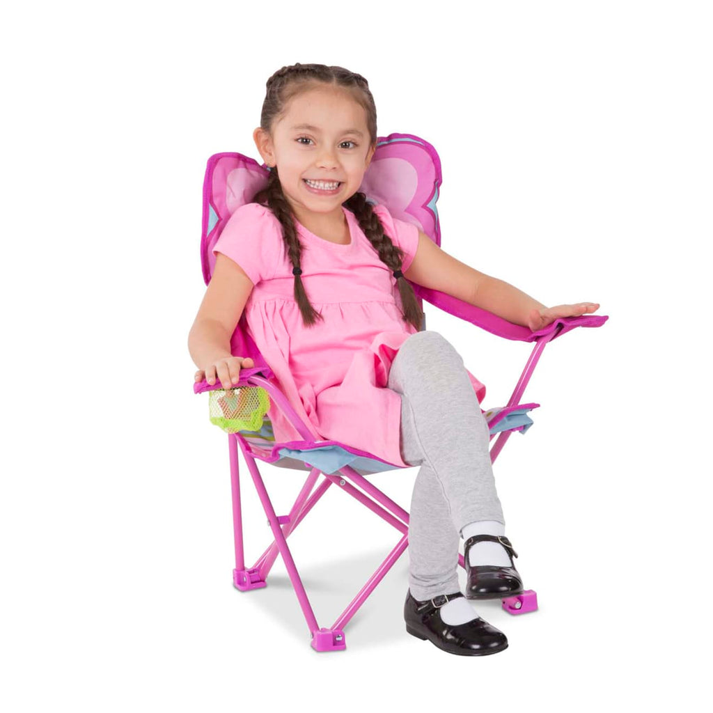 Outdoor Toys Premium Quality Cutie Pie Butterfly Camp Chair - Durable Material and Safe Design for Daily Ki...