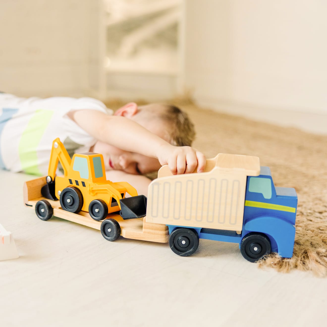 Vehicles & Trains Premium Quality Classic Toy Dump Truck & Loader - Durable Material and Safe Design for Da...