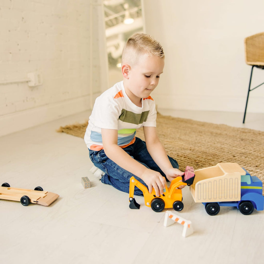 Vehicles & Trains Premium Quality Classic Toy Dump Truck & Loader - Durable Material and Safe Design for Da...
