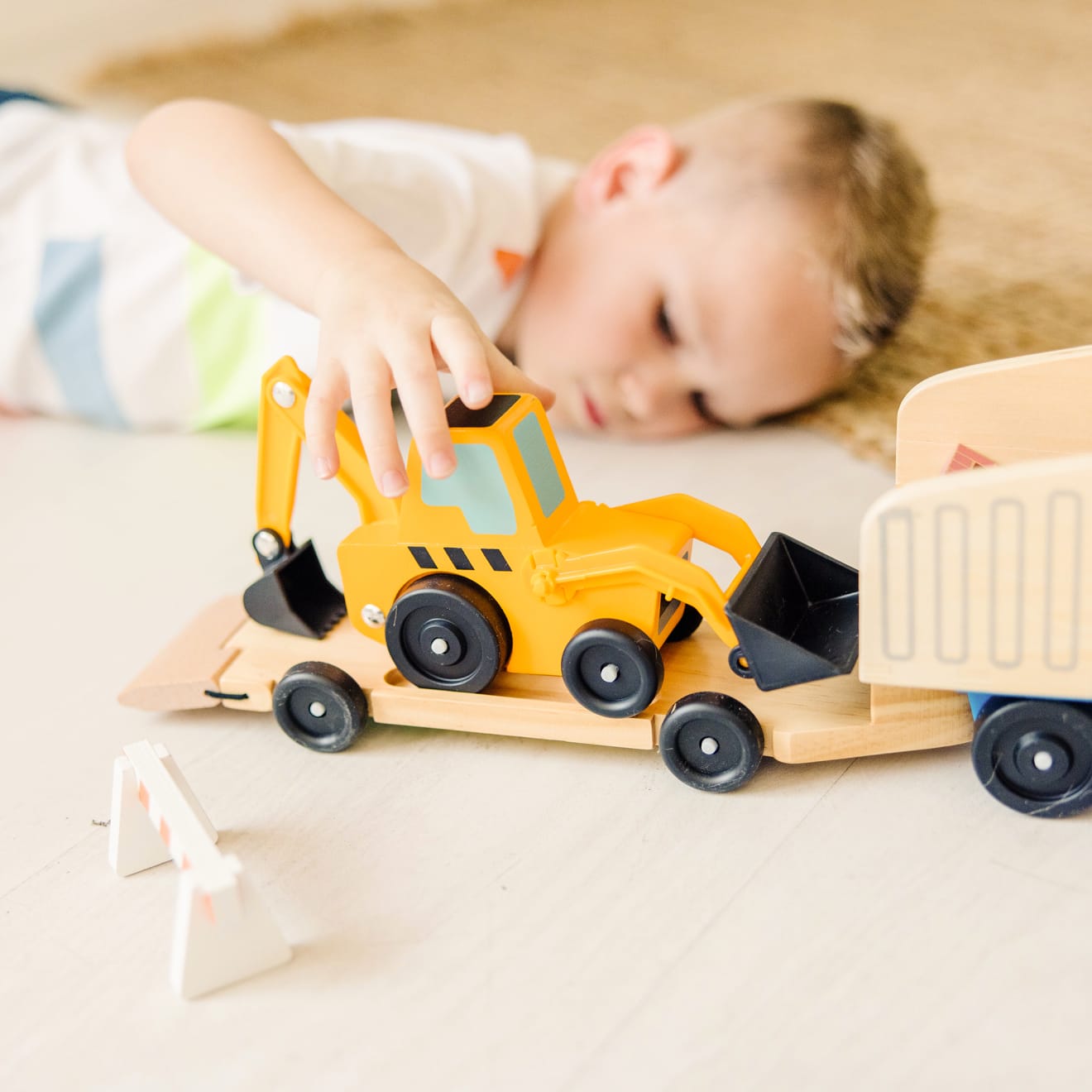 Vehicles & Trains Premium Quality Classic Toy Dump Truck & Loader - Durable Material and Safe Design for Da...