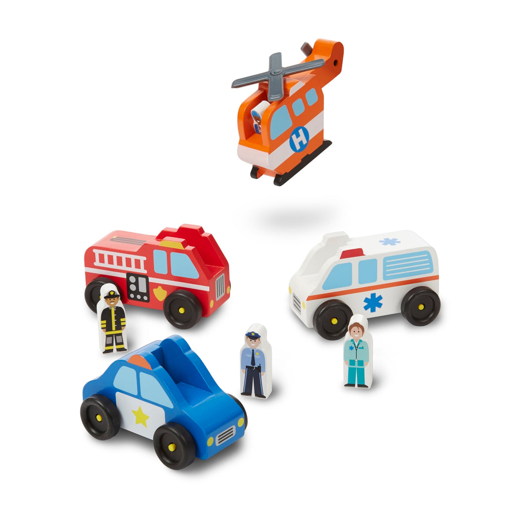 Vehicles & Trains Premium Quality Emergency Vehicle Set - Durable Material and Safe Design for Daily Kids Play