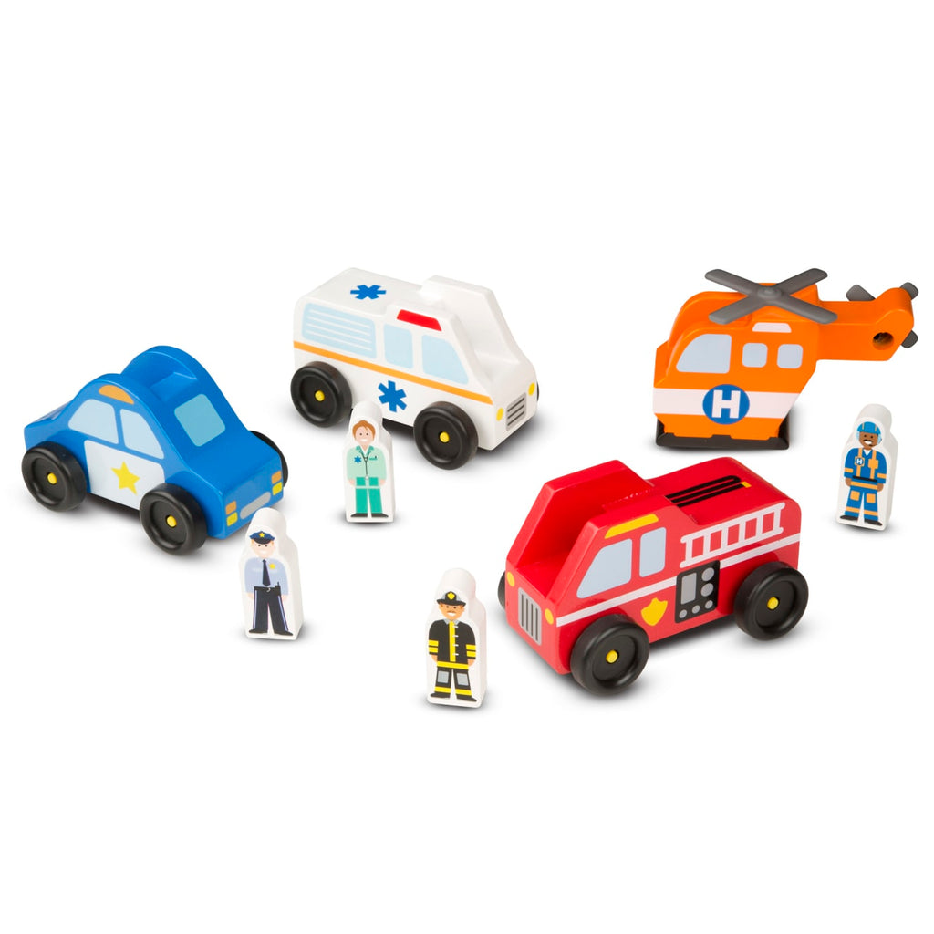 Vehicles & Trains Premium Quality Emergency Vehicle Set - Durable Material and Safe Design for Daily Kids Play