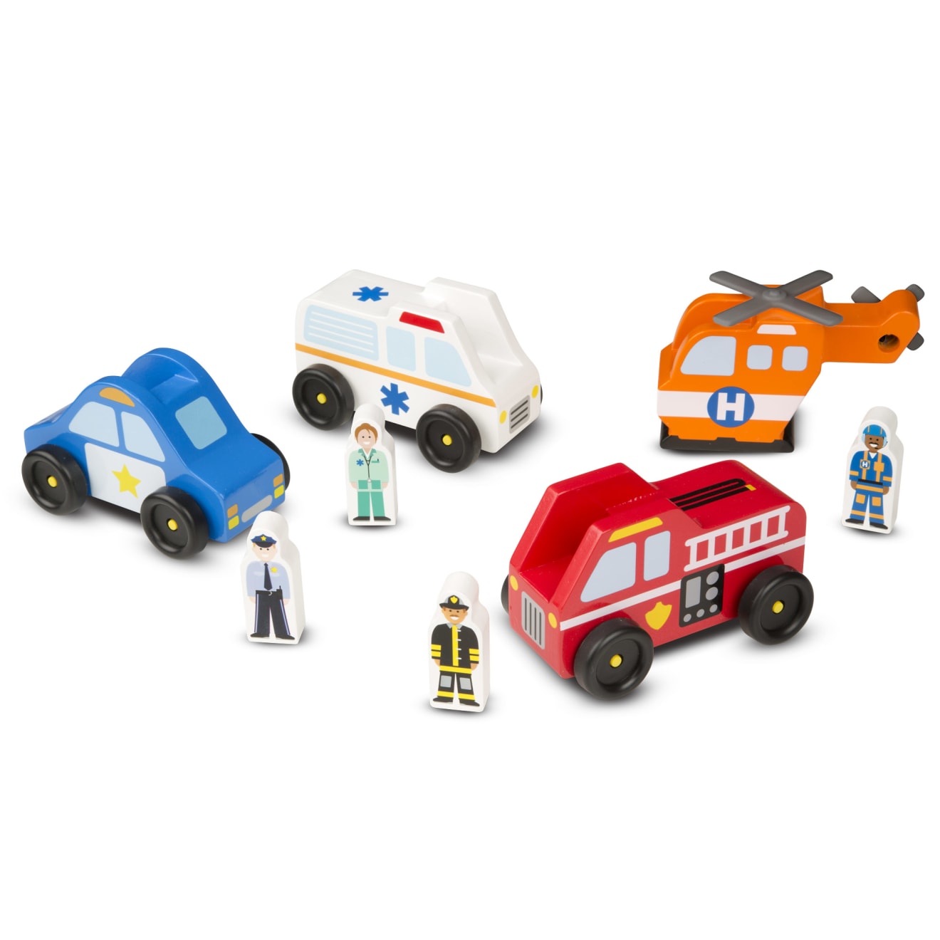 Vehicles & Trains Premium Quality Emergency Vehicle Set - Durable Material and Safe Design for Daily Kids Play