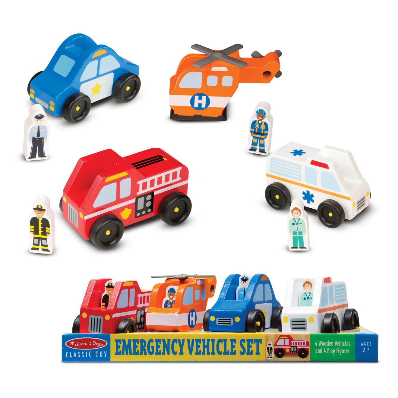 Vehicles & Trains Premium Quality Emergency Vehicle Set - Durable Material and Safe Design for Daily Kids Play