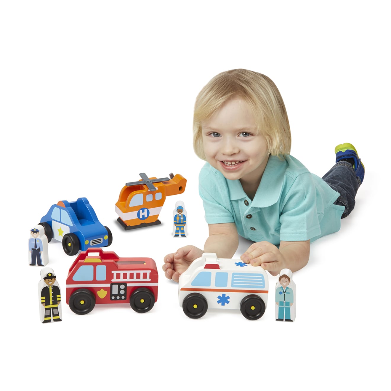 Vehicles & Trains Premium Quality Emergency Vehicle Set - Durable Material and Safe Design for Daily Kids Play