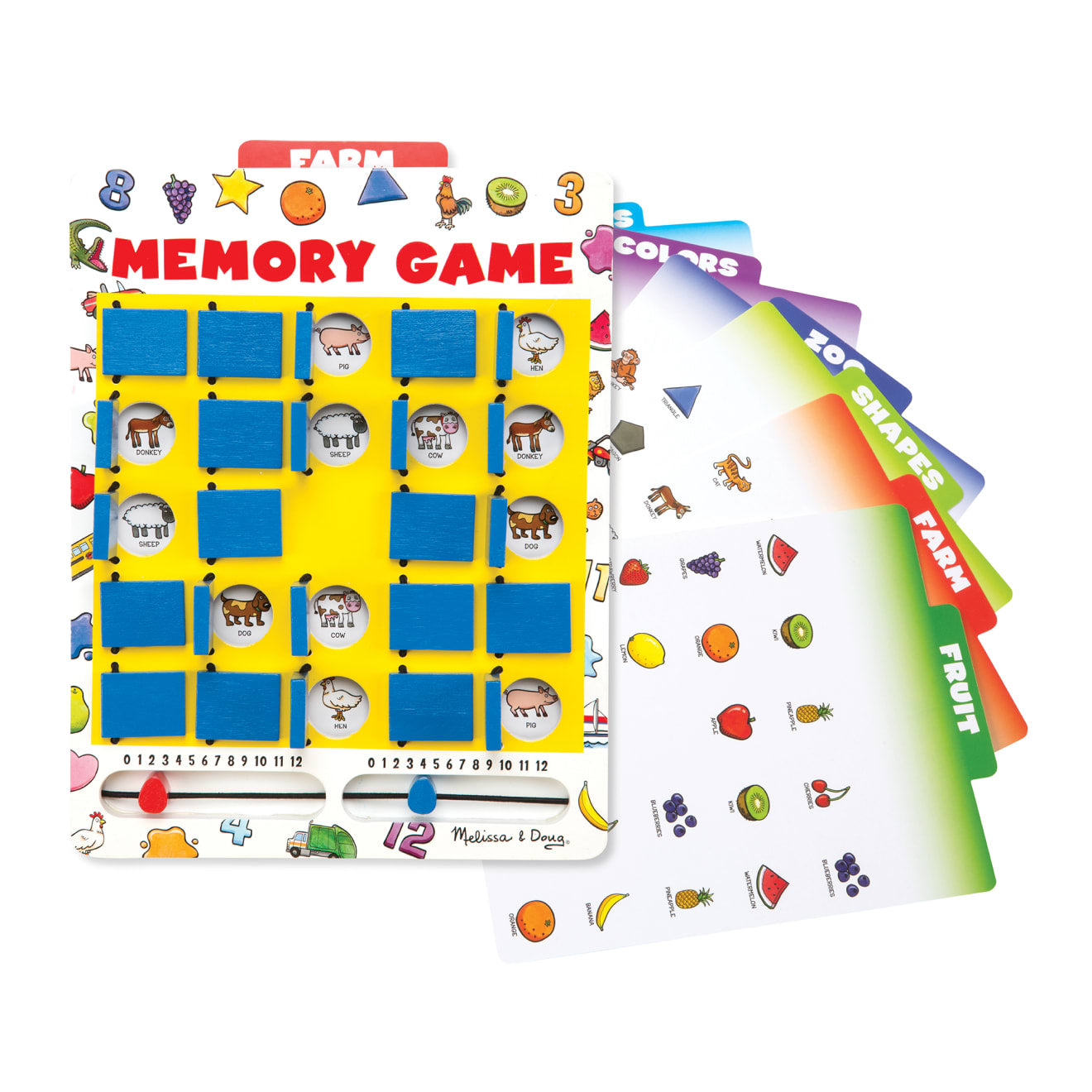 Games Premium Quality Flip-to-Win Memory Game - Durable Material and Safe Design for Daily Kids Play
