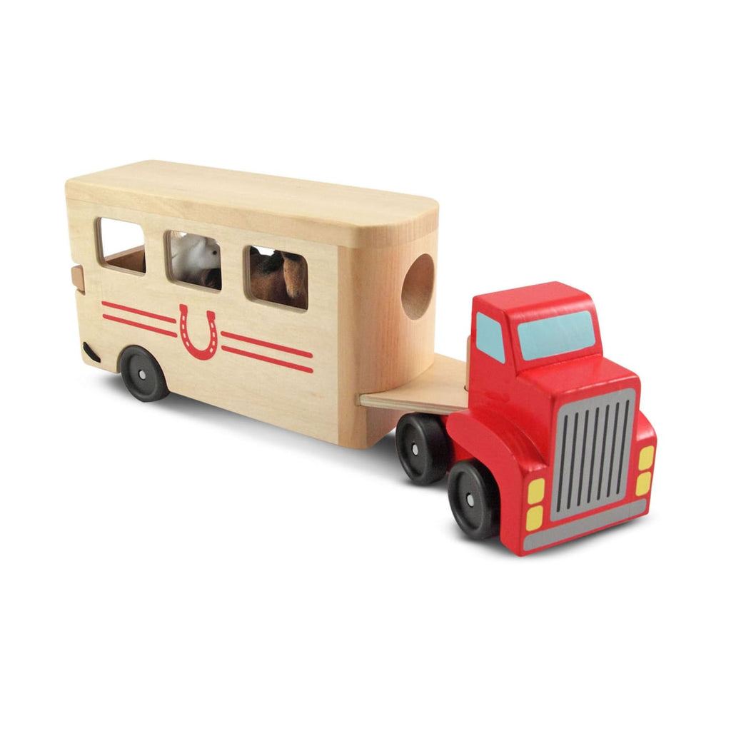 Vehicles & Trains Premium Quality Horse Carrier Wooden Vehicles Play Set - Durable Material and Safe Design...