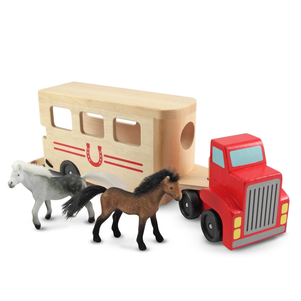 Vehicles & Trains Premium Quality Horse Carrier Wooden Vehicles Play Set - Durable Material and Safe Design...
