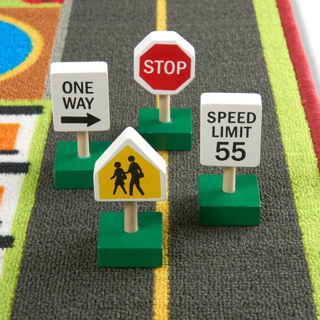Vehicles & Trains Premium Quality Jumbo Roadway Activity Rug - Durable Material and Safe Design for Daily K...