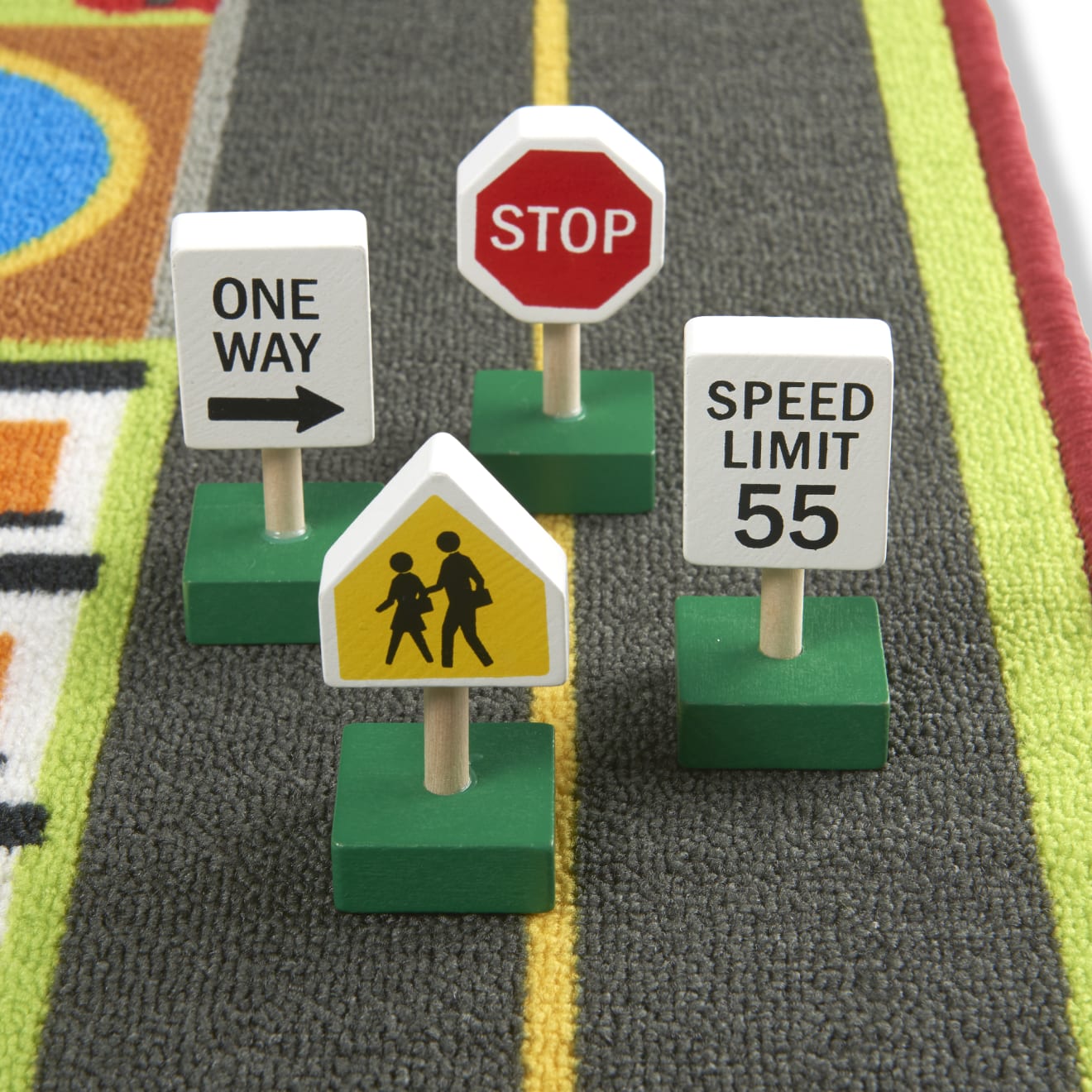 Vehicles & Trains Premium Quality Jumbo Roadway Activity Rug - Durable Material and Safe Design for Daily K...
